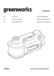 GreenWorks G24JACK Manual Del Operador