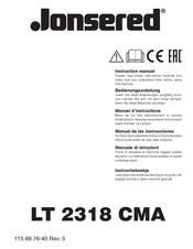 Jonsered LT 2318 CMA Manual De Las Instrucciones