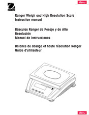 OHAUS Ranger Serie Manual De Instrucciones