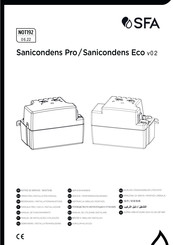 SFA Sanicondens Pro N v2 Manual De Funcionamento