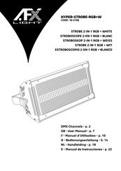 afx light CODE: 16-2106 Manual De Instrucciones