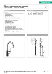 Hansgrohe M5316-H240 73870000 Modo De Empleo/Instrucciones De Montaje