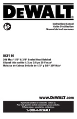 DeWalt DCF510 Manual De Instrucciones