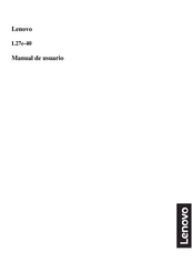 Lenovo L27e-40 Manual De Usuario