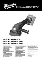 Milwaukee M18 BLSAG125XPD Manual Original
