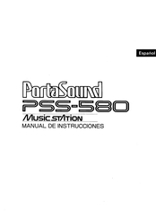 Yamaha PortaSound PSS-580 Manual De Instrucciones