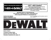 DeWalt DC618K-CA Manual De Instrucciones