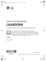 LG F2WV3S70S3W Manual Del Propietário