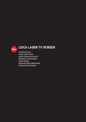 Leica TV Screen 100 Instrucciones Abreviadas