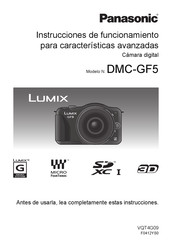 Panasonic LUMIX DMC-GF5 Instrucciones De Funcionamiento