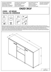 Dedeman ENZO 3K1F Instrucciones De Montaje