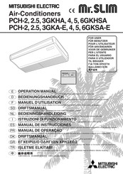 Mitsubishi Electric PCH-2.5GKA-E Manual De Instrucciones