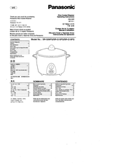 Panasonic SR-G10FG Instrucciones De Operación