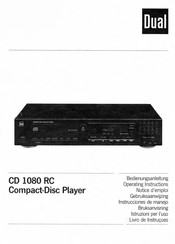 Dual CD 1080 RC Instrucciones De Manejo