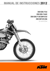 KTM 350 EXC-F SIX DAYS EU 2012 Manual De Instrucciones