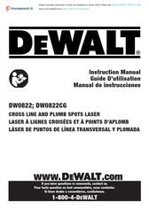 DeWalt DW0822CG Manual De Instrucciones