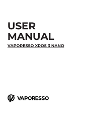 Vaporesso XROS 3 NANO Guía Rápida