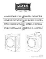 Maytag Commercial Laundry MDG22PD Instrucciones De Instalación