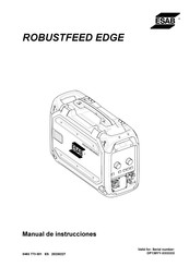 ESAB RobustFeed Edge Serie Manual De Instrucciones