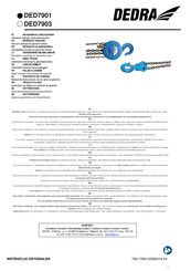 DEDRA DED7903 Manual De Instrucciones Con La Carta De Garantía