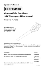 Craftsman 71.74292 Manual De Instrucciones