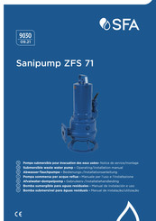 SFA SANIPUMP ZFS 71 Manual De Instalación E Usuario