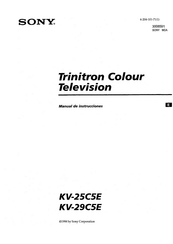 Sony KV-29C5E Manual De Instrucciones