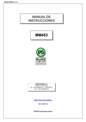 TECSYSTEM MM453 Manual De Instrucciones