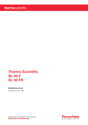 Thermofisher Scientific SL 40 F Instrucciones De Uso