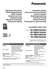 Panasonic RP-SMGA04GAK Instrucciones De Funcionamiento