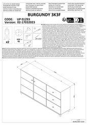 Dedeman BURGUNDY 3K3F Instrucciones De Montaje