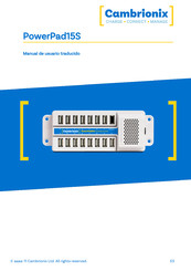 Cambrionix PowerPad15S Manual Del Usuario
