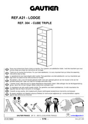 Gautier CUBE TRIPLE 304 Manual Del Usuario