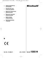 EINHELL BG-GP 1355 N Manual De Instrucciones