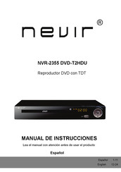 Nevir NVR-2355 DVD-T2HDU Manual De Instrucciones