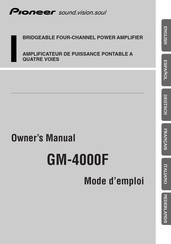 Pioneer GM-4000F Manual Del Propietário