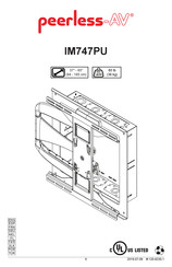 peerless-AV IM747PU Instrucciones De Montaje