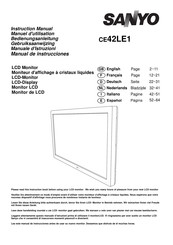 Sanyo CE42LE1 Manual De Instrucciones