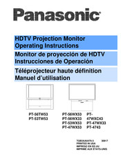 Panasonic PT-53WX53 Instrucciones De Operación