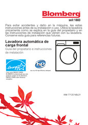 Blomberg WM 77120 NBL01 Guia Del Propietario E Instrucciones De Instalación