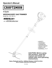 Craftsman WEEDWACKER 316.796170 Manual De Instrucciones