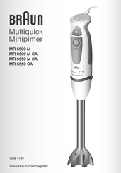 Braun Minipimer MR 6500 M CA Manual Del Usuario