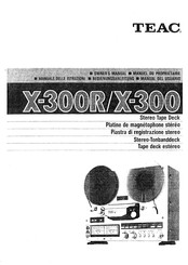 Teac X-300R Manual Del Usuario