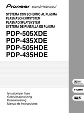 Pioneer PureVision PDP-505HDE Manual De Instrucciones