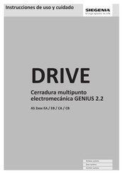 Siegenia KFV DRIVE GENIUS 2.2 Instrucciones De Uso Y Cuidado