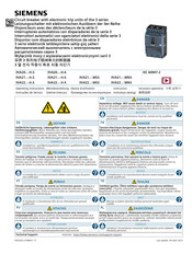 Siemens 3VA21 Serie Instructivo