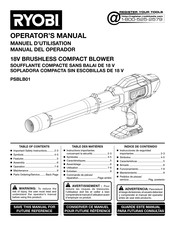 Ryobi PSBLB01 Manual Del Operador