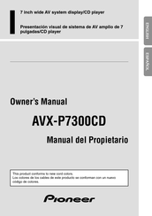 Pioneer AVX-P7300CD Manual Del Propietário