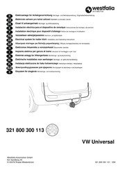 Westfalia 321 800 300 113 Instrucciones De Montaje Y De Servicio