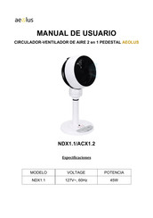 aeolus NDX1.1 Manual De Usuario